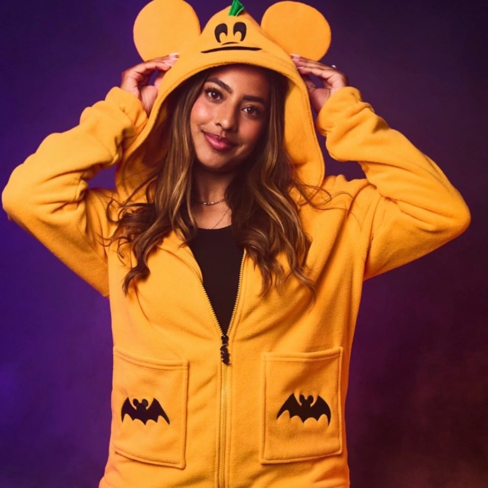 Disney Mickey Mouse Pumpkin Sherpa Hoodie